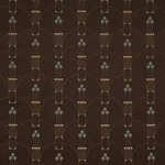 Schumacher 85602 Swanson Scallop Carbon fabric swatch