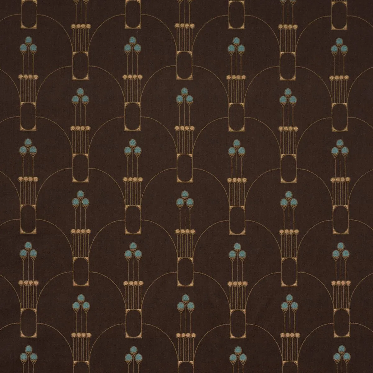 Schumacher 85602 Swanson Scallop Carbon fabric swatch