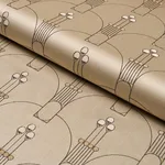 Schumacher 85600 Swanson Scallop Pewter fabric swatch
