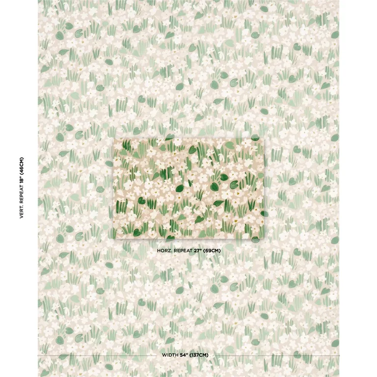 Schumacher 182201 Sweet Violette Indoor/Outdoor Neutral fabric swatch