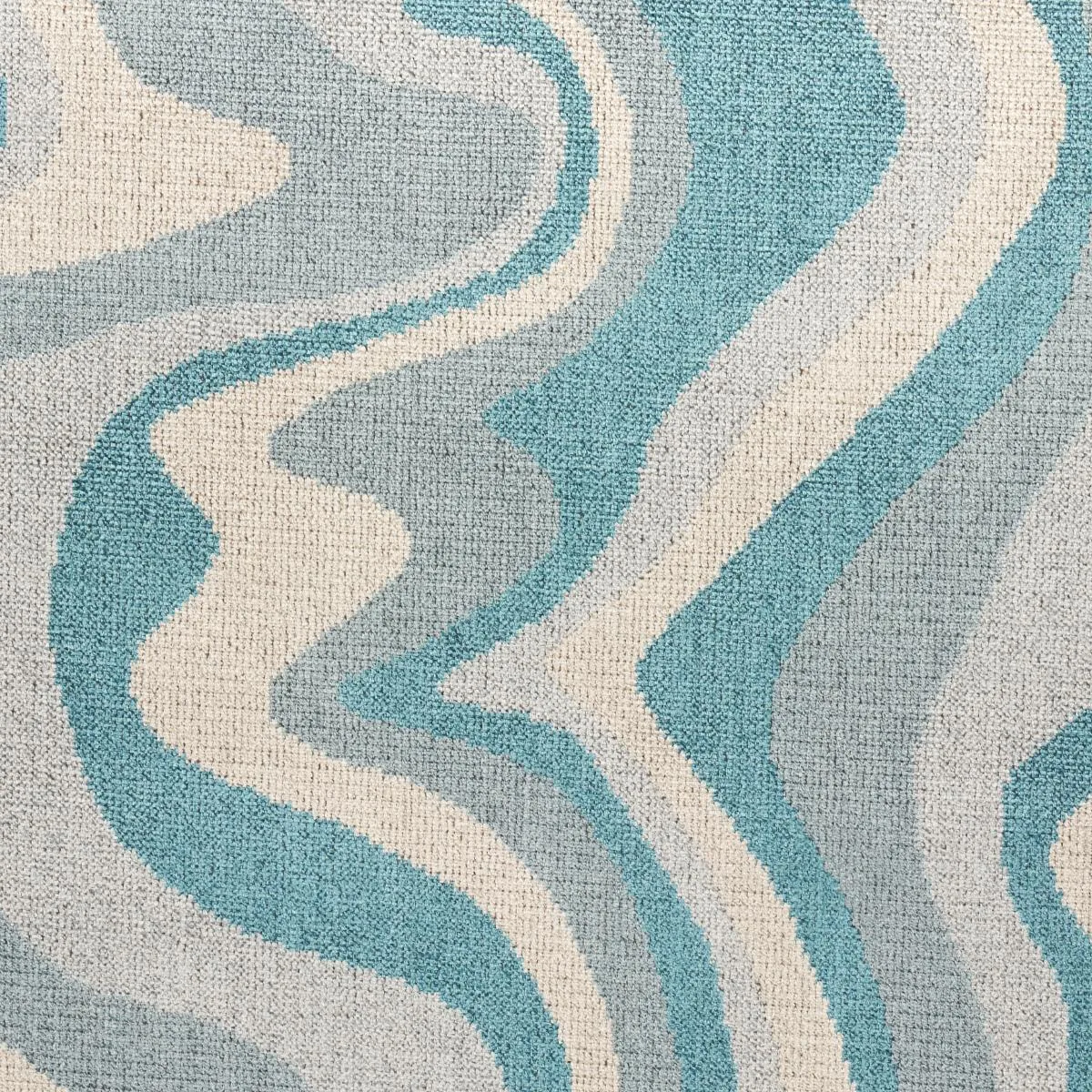 Schumacher 82410 Swirl Velvet Mineral fabric swatch