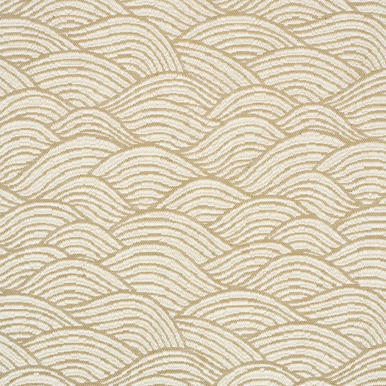 Schumacher 86542 Symphony Scallop Neutral fabric swatch