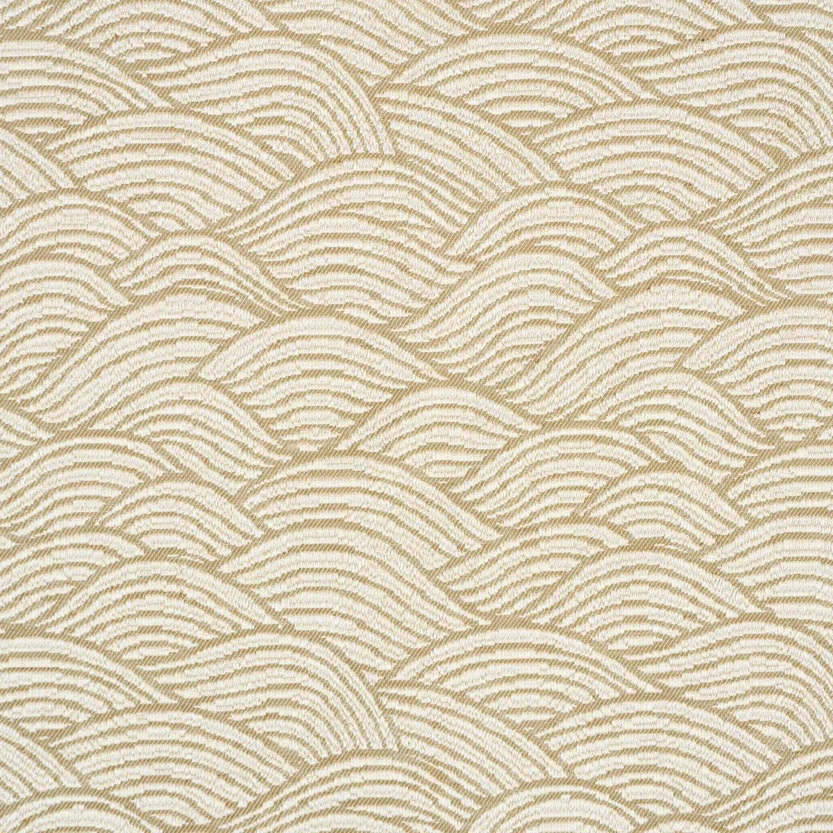 Schumacher 86542 Symphony Scallop Neutral fabric swatch