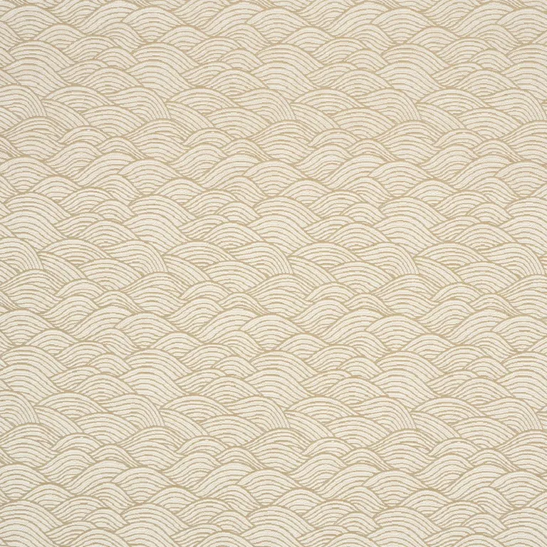 Schumacher 86542 Symphony Scallop Neutral fabric swatch