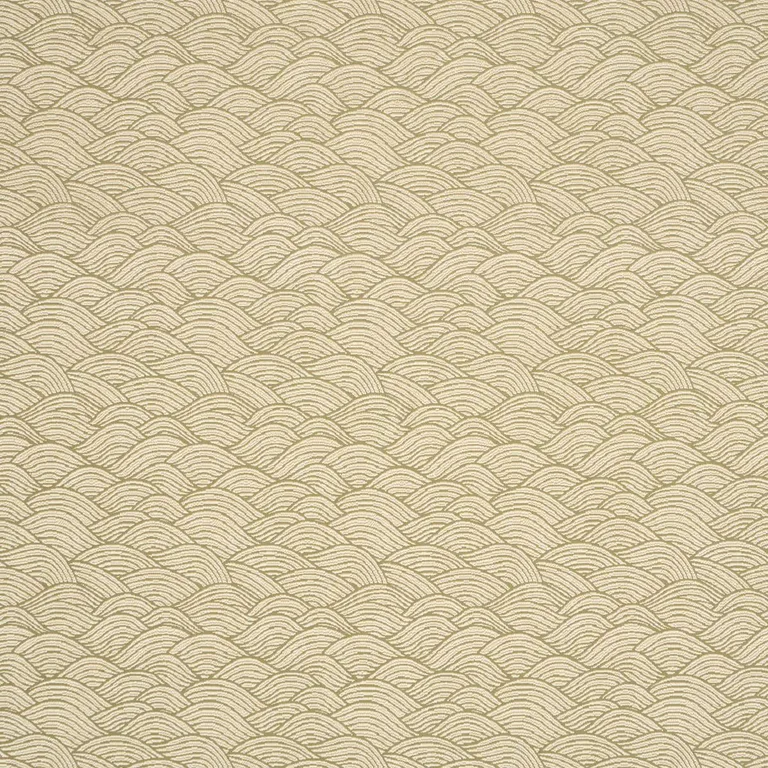 Schumacher 86541 Symphony Scallop Olive fabric swatch