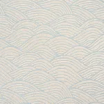 Schumacher 86540 Symphony Scallop Sky fabric swatch