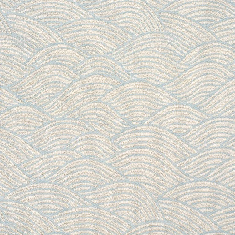 Schumacher 86540 Symphony Scallop Sky fabric swatch