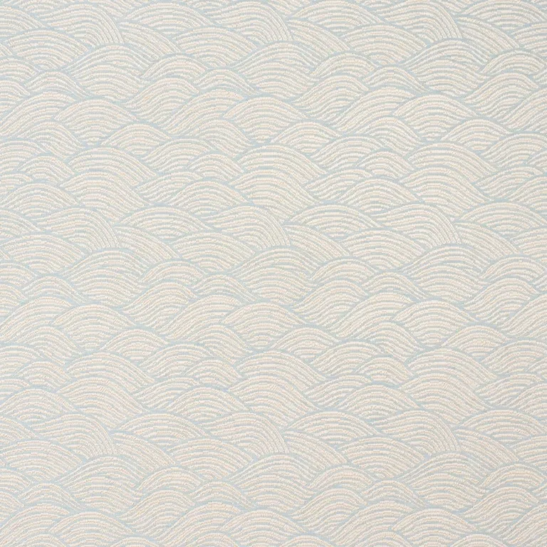 Schumacher 86540 Symphony Scallop Sky fabric swatch