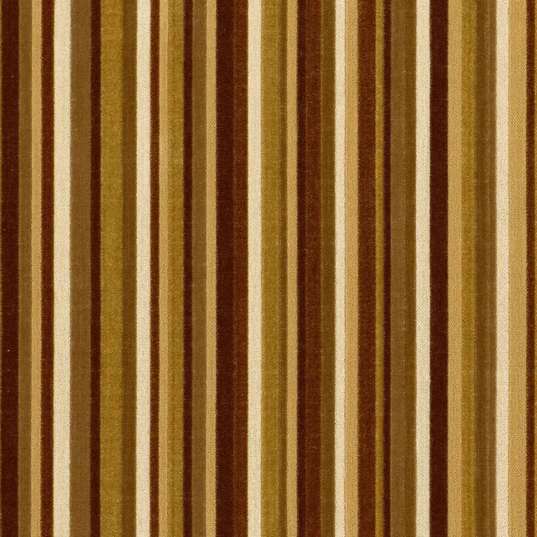 Schumacher 55323 Syncopated Velvet Stripe Chamois / Mink fabric swatch