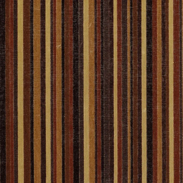 Schumacher 55320 Syncopated Velvet Stripe Noir / Midnight fabric swatch