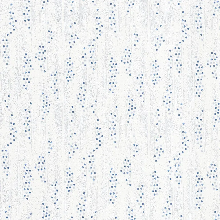 Schumacher 177431 Taki Floral Porcelain fabric swatch