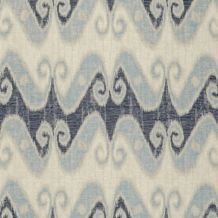 Schumacher 66352 Tali Weave Indigo fabric swatch