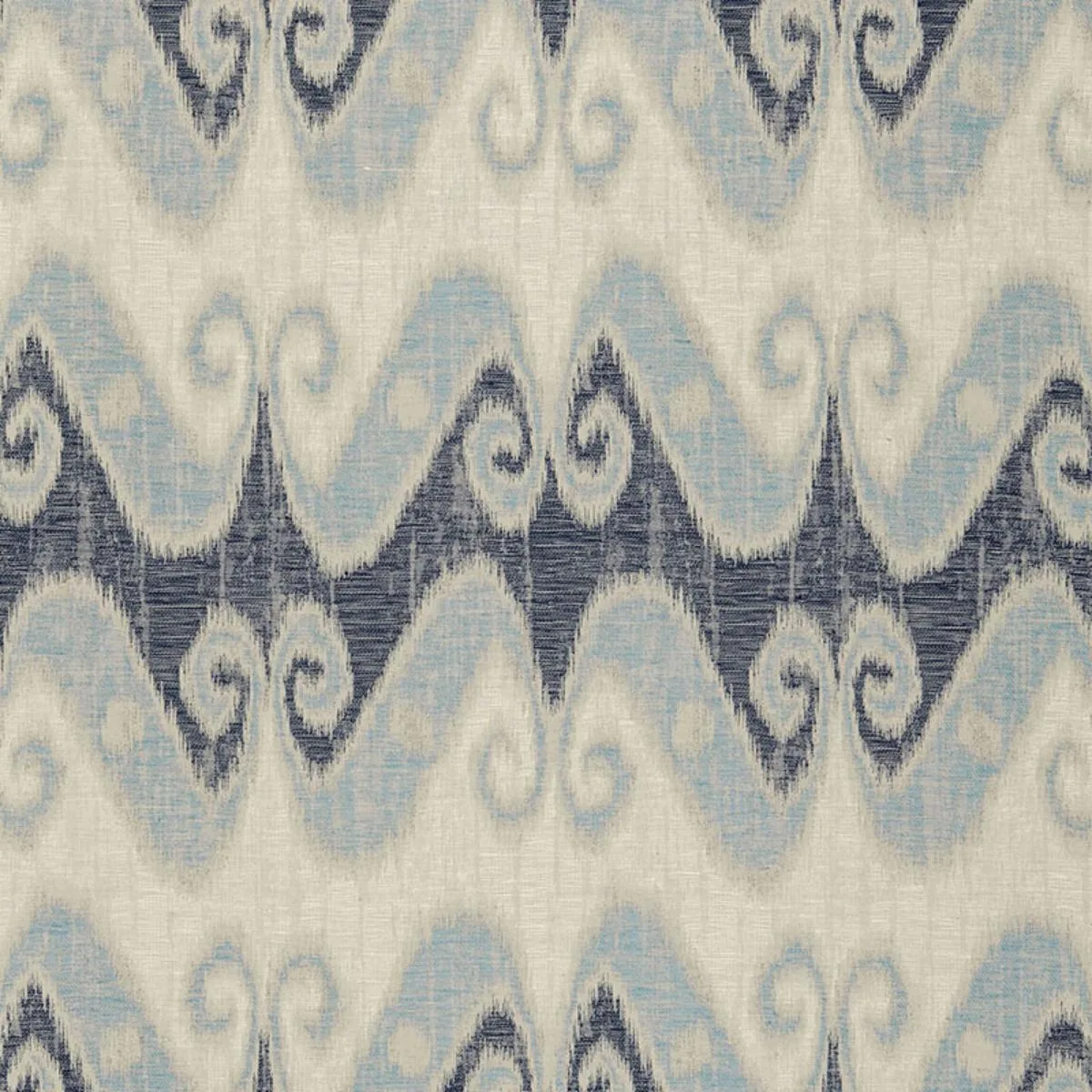 Schumacher 66352 Tali Weave Indigo fabric swatch