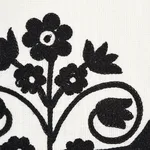 Schumacher 72090 Talitha Embroidery Blackwork fabric swatch