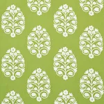 Schumacher 72092 Talitha Embroidery Leaf fabric swatch