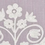 Schumacher 72091 Talitha Embroidery Wisteria fabric swatch