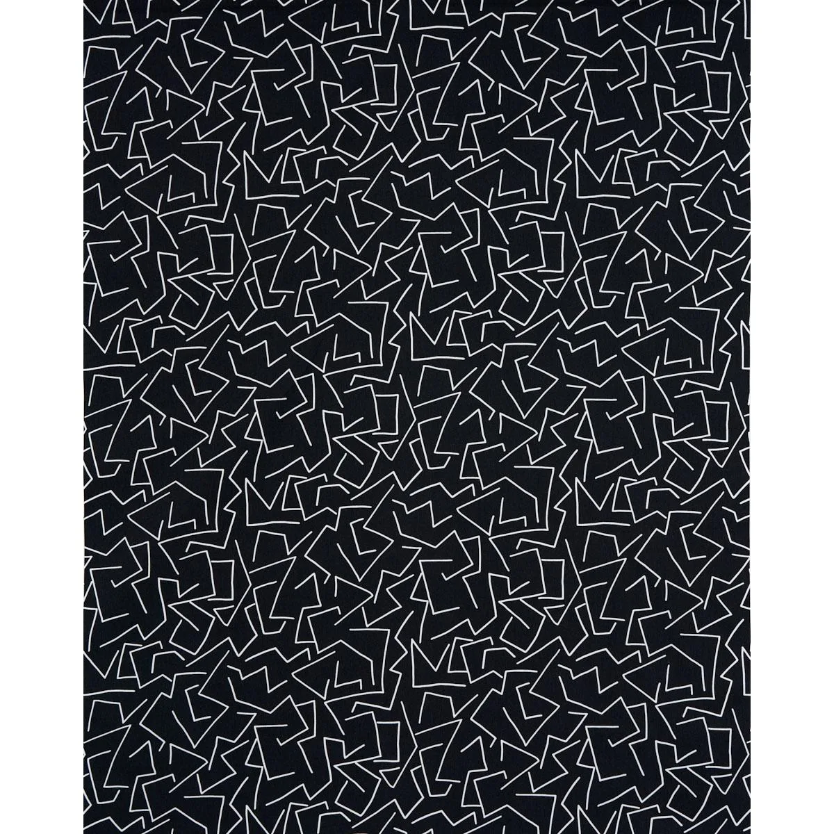 Schumacher 180410 Tangent Print Carbon fabric swatch