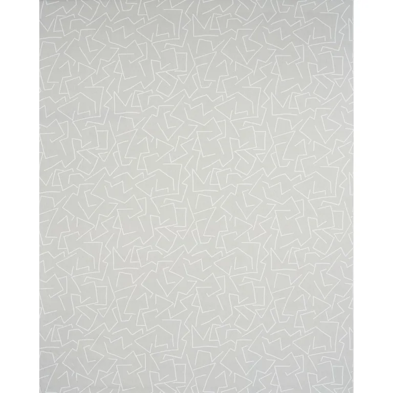 Schumacher 180411 Tangent Print Grey fabric swatch