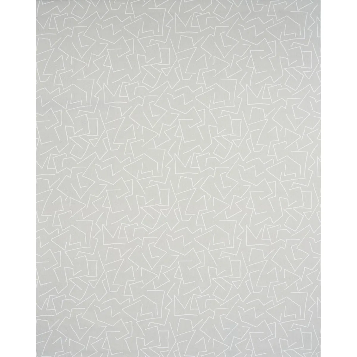Schumacher 180411 Tangent Print Grey fabric swatch