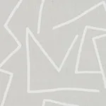 Schumacher 180411 Tangent Print Grey fabric swatch