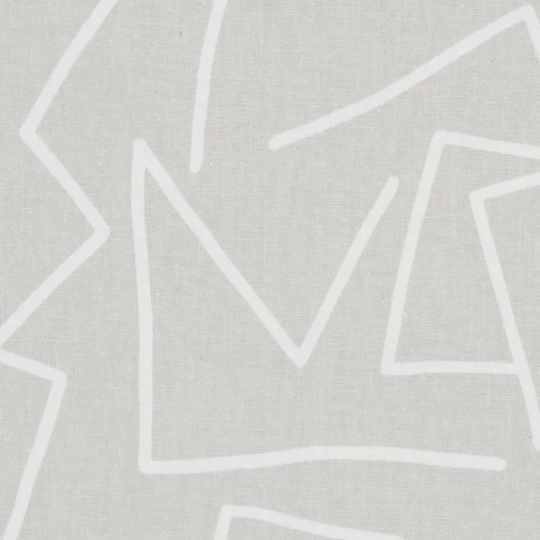 Schumacher 180411 Tangent Print Grey fabric swatch
