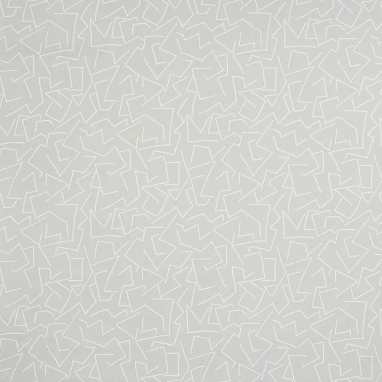 Schumacher 180411 Tangent Print Grey fabric swatch