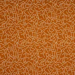 Schumacher 180412 Tangent Print Saffron fabric swatch