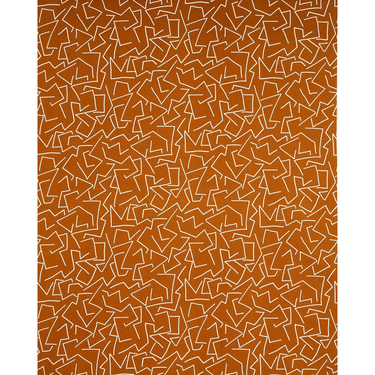 Schumacher 180412 Tangent Print Saffron fabric swatch
