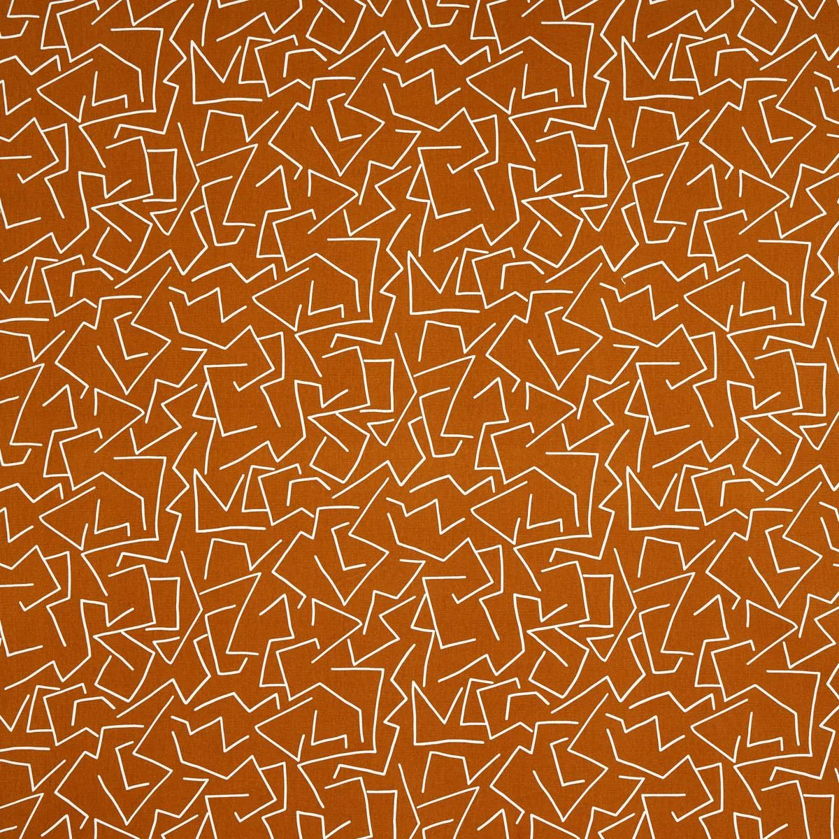 Schumacher 180412 Tangent Print Saffron fabric swatch