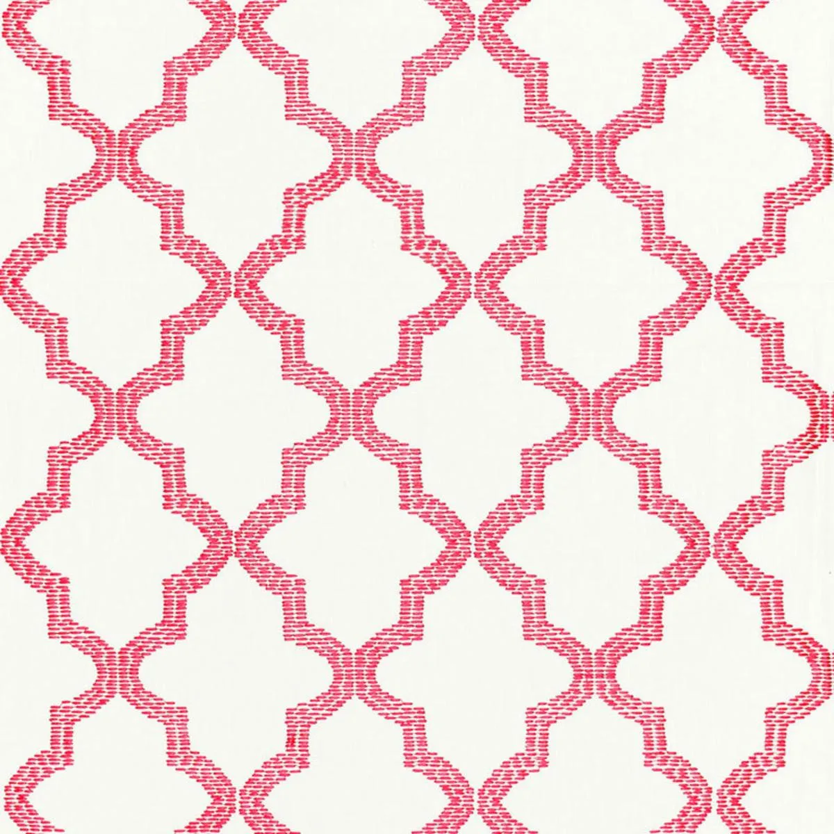 Schumacher 68340 Tangier Embroidery Peony fabric swatch