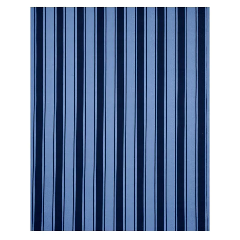 Schumacher 82270 Tangier Stripe Blue Tonal fabric swatch