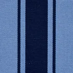 Schumacher 82270 Tangier Stripe Blue Tonal fabric swatch