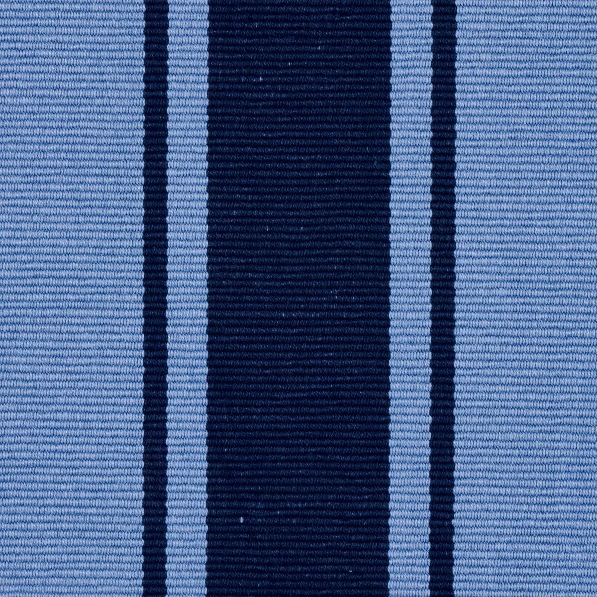 Schumacher 82270 Tangier Stripe Blue Tonal fabric swatch