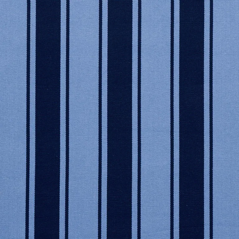 Schumacher 82270 Tangier Stripe Blue Tonal fabric swatch