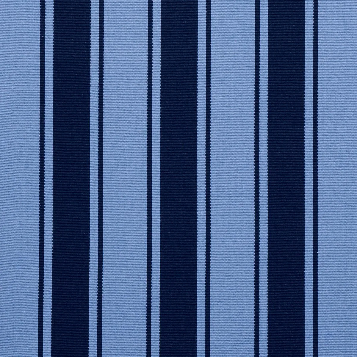 Schumacher 82270 Tangier Stripe Blue Tonal fabric swatch