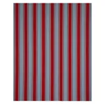 Schumacher 82272 Tangier Stripe Teal & Red fabric swatch