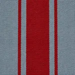 Schumacher 82272 Tangier Stripe Teal & Red fabric swatch
