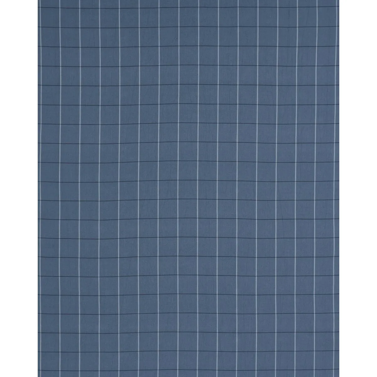 Schumacher 85911 Taos Grid Blue fabric swatch