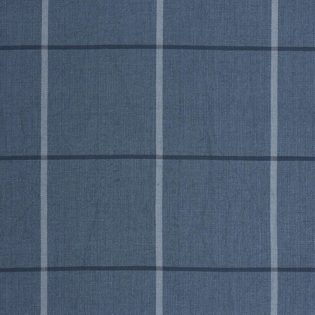 Schumacher 85911 Taos Grid Blue fabric swatch
