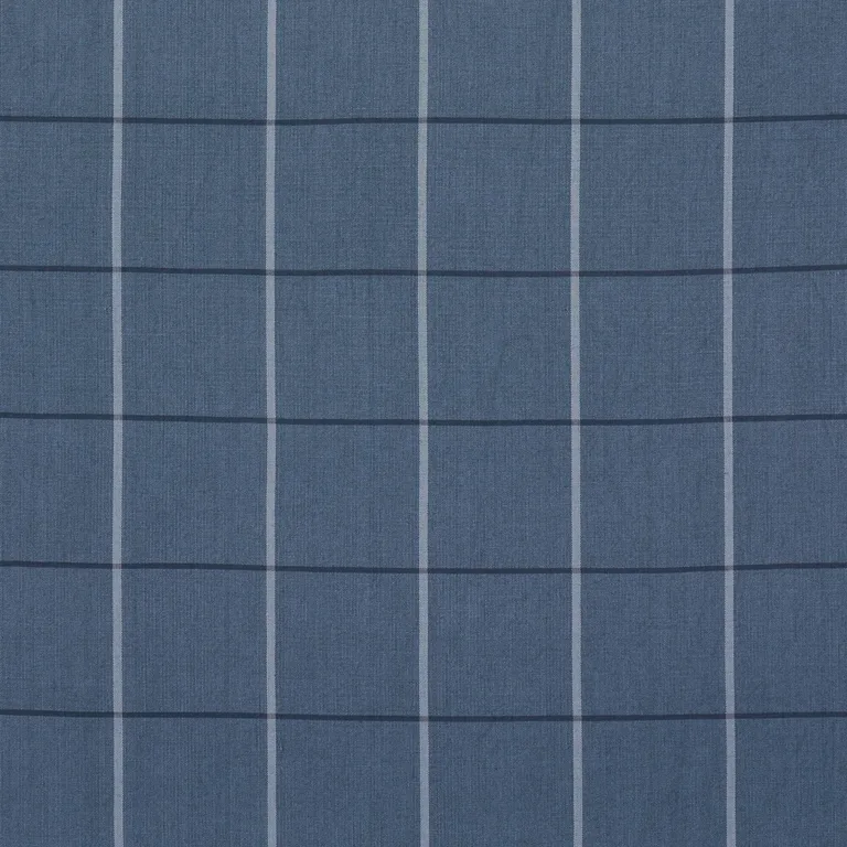 Schumacher 85911 Taos Grid Blue fabric swatch