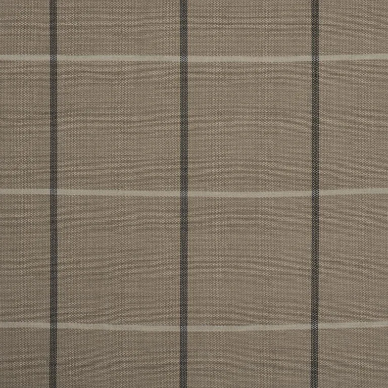 Schumacher 85910 Taos Grid Taupe fabric swatch