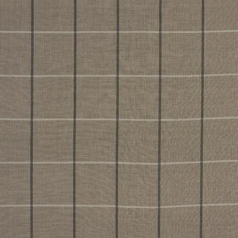 Schumacher 85910 Taos Grid Taupe fabric swatch