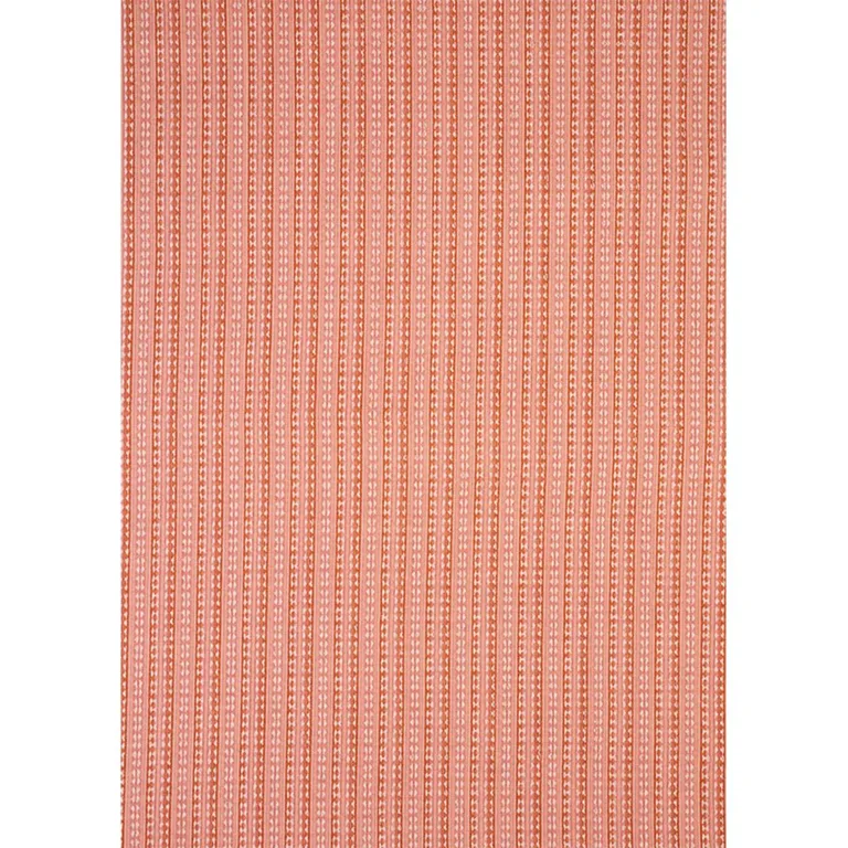 Schumacher 79082 Tarnby Stripe Coral fabric swatch