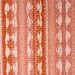 Schumacher 79082 Tarnby Stripe Coral fabric swatch