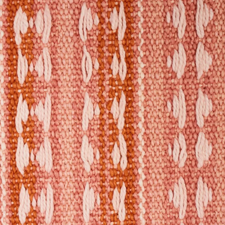 Schumacher 79082 Tarnby Stripe Coral fabric swatch