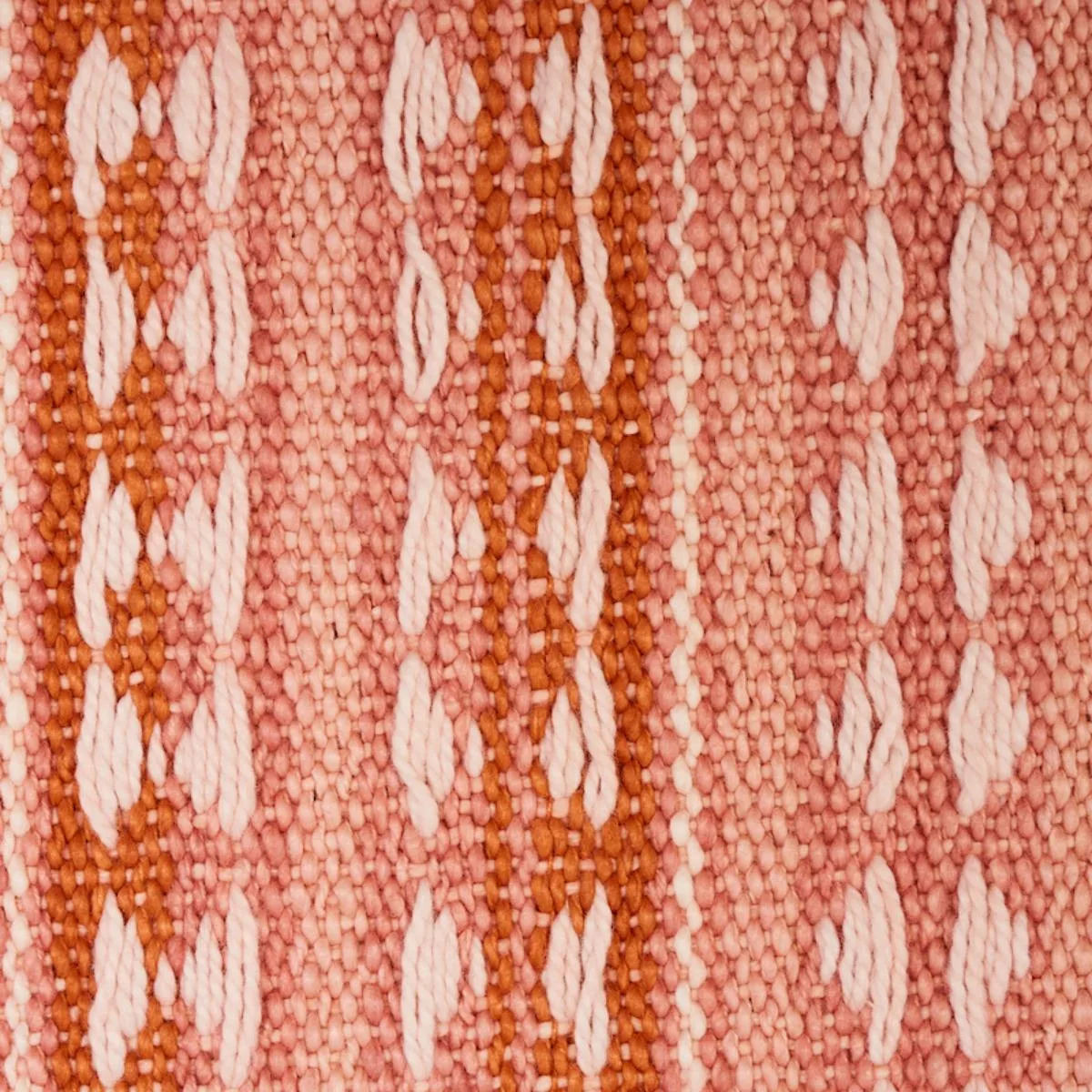 Schumacher 79082 Tarnby Stripe Coral fabric swatch