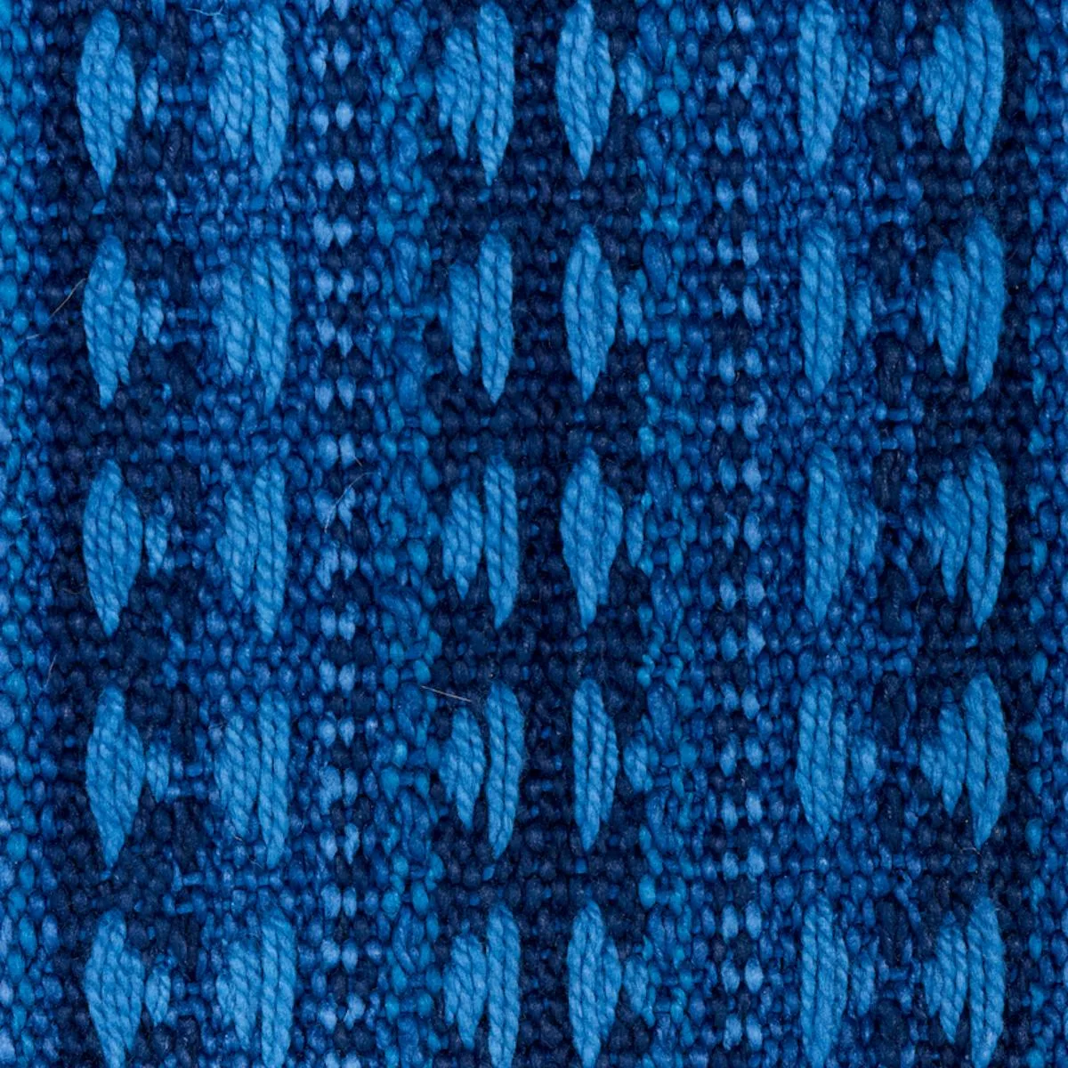 Schumacher 79081 Tarnby Stripe Indigo fabric swatch