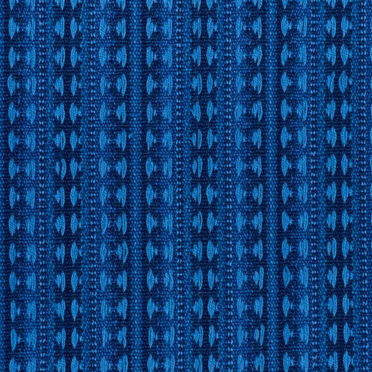 Schumacher 79081 Tarnby Stripe Indigo fabric swatch