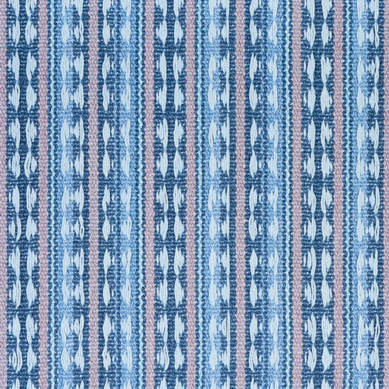 Schumacher 79080 Tarnby Stripe Sky fabric swatch