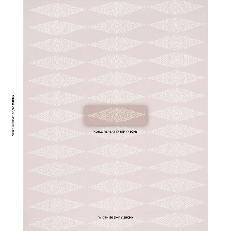 Schumacher 85670 Tasmin Embroidery French Lilac fabric swatch